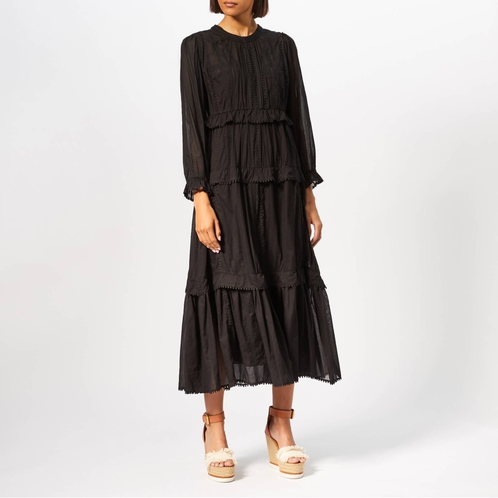 Isabel Marant Etoile Aboni Cotton Voile Dress Sz 38/6